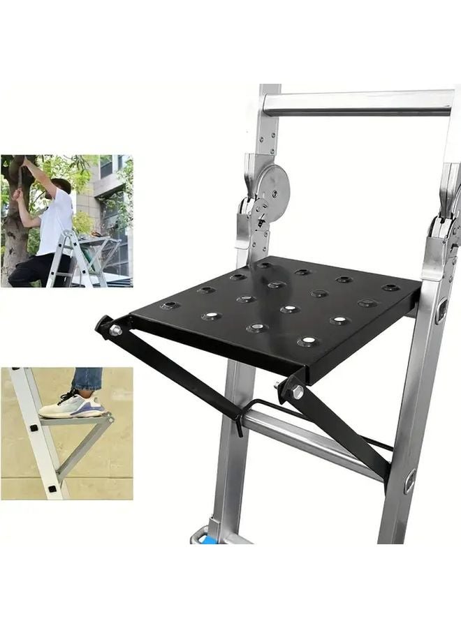 Black Extension Ladder Tray Foldable Multi Use Platform For Tools And Painting - Image 4
